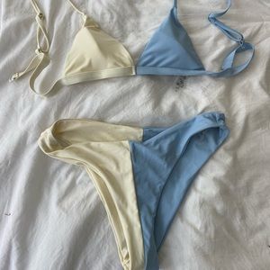 Aruelle yellow and blue bikini